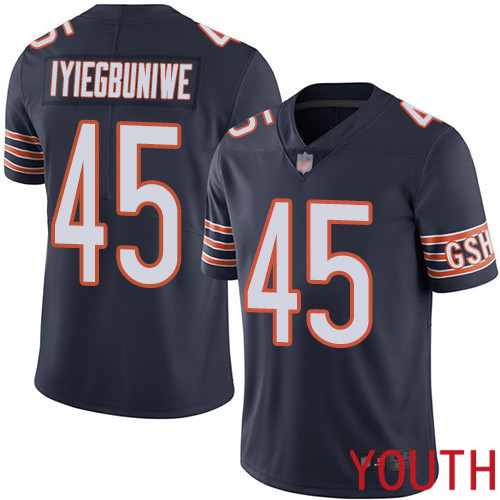 Chicago Bears Limited Navy Blue Youth Joel Iyiegbuniwe Home Jersey NFL Football #45 Vapor Untouchable